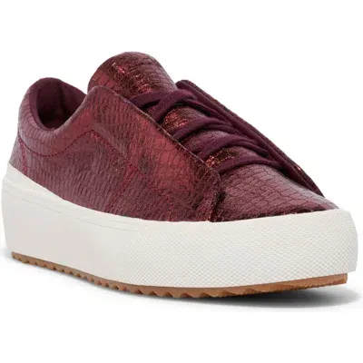 Keds ® Remi Platform Sneaker In Burgundy Leather