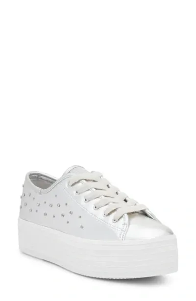 Keds ® Triple Up Metallic Sneaker In Silver