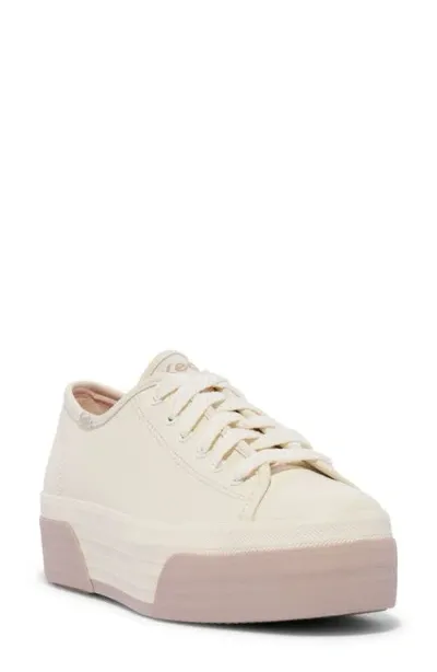 Keds ® Triple Up Sneaker In Egret/taupe