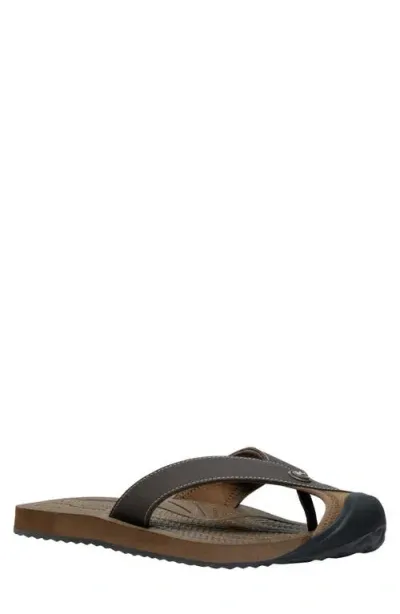 Keen Barbados Flip Flop In Java/dark Earth