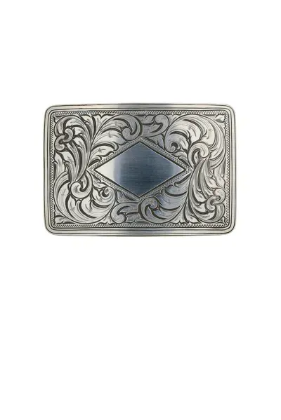 Kemo Sabe Gilman Rectangle Belt Buckle In Silver