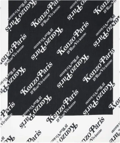 Kenzo Black & White  Paris Gram Scarf