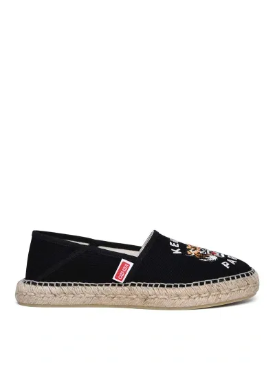 Kenzo Black Cotton Espadrilles