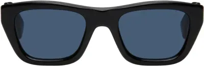 Kenzo Black  Paris 1970 Sunglasses In Shiny Black / Blue