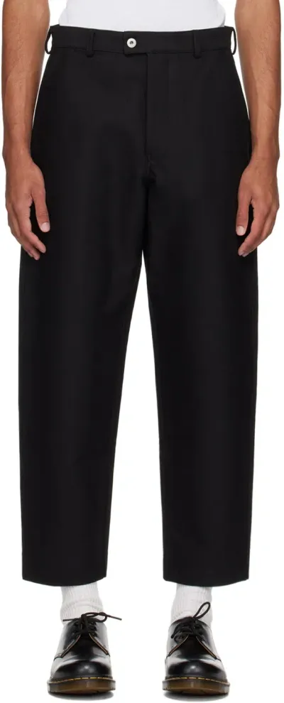 Kenzo Black  Paris Tapered Straight Trousers