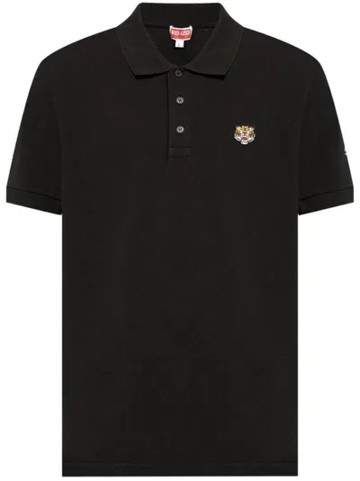 Kenzo Black Lucky Tiger Polo