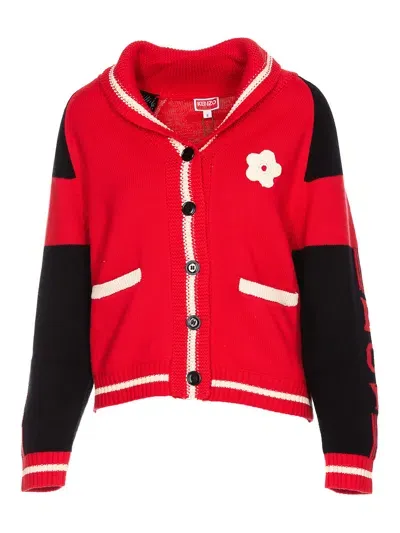 Kenzo Boke Boy Cardigan In Rojo