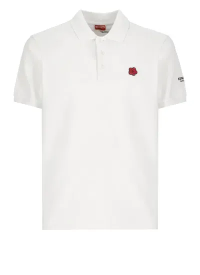 Kenzo Boke Flower Polo Shirt In White