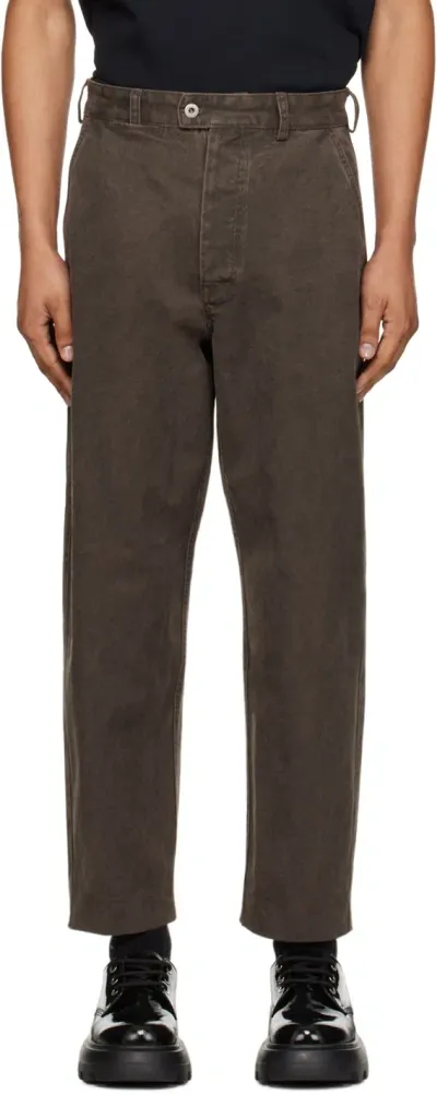 Kenzo Brown Tapered Trousers