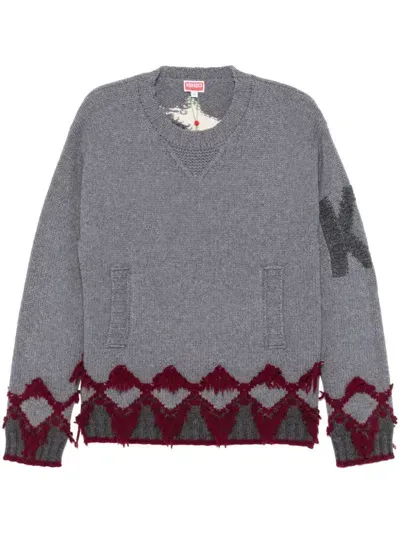 Kenzo Constellation Sweater In Grey