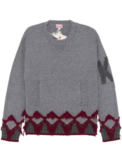 Kenzo Constellation Sweater In Gray