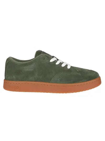 Kenzo Dome Low Top Sneakers In Green