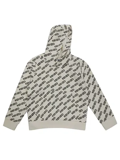 Kenzo Felpa Hoodie In White