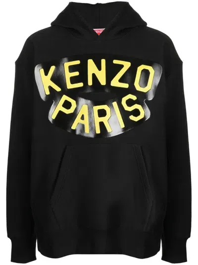 Kenzo Logo Sweatshirt In Black