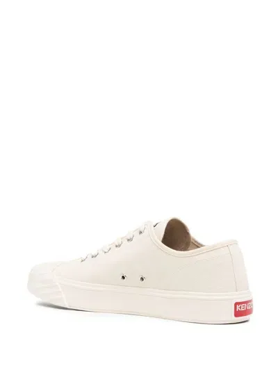 Kenzo School Low Top Sneakers In White