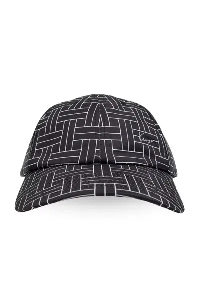 Kenzo Logo Stamp Cap In Black