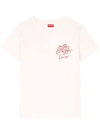 Kenzo Logo T-shirt In White