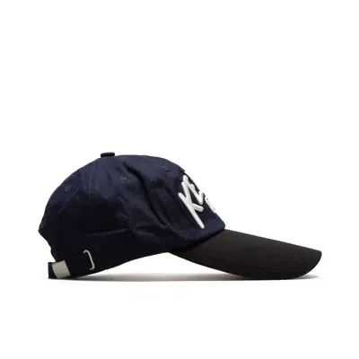 Kenzo Long Peak Baseball Cap (black) In Blue