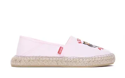 Kenzo Lucky Tiger Logo Espadrilles In Pink