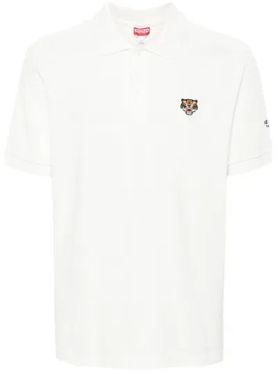 Kenzo Lucky Tiger Polo In White