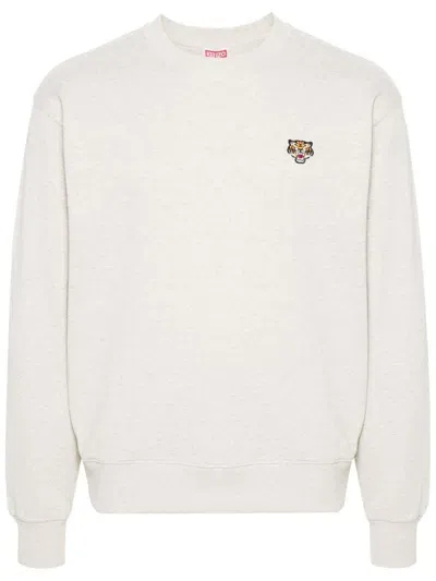 Kenzo Lucky Tiger Sweatshirt In Beige