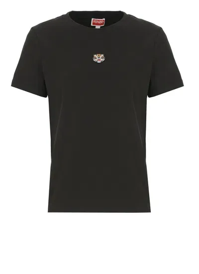 Kenzo Lucky Tiger T-shirt In Black