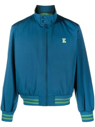 Kenzo Harrington Jacket In Bleu Canard