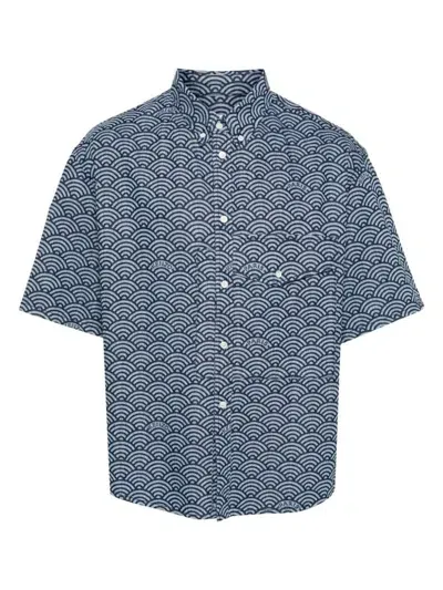 Kenzo Men's Shirt In Bluedenim