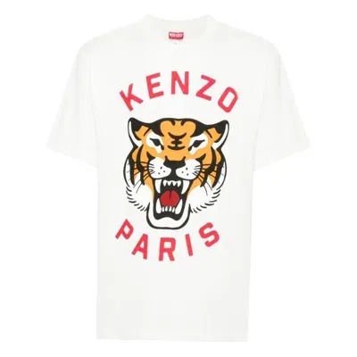 Kenzo Organic Cotton Lucky Tiger T-shirt In White