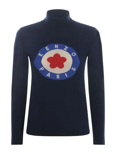 Kenzo Pullover   Trget In Wool In Blue