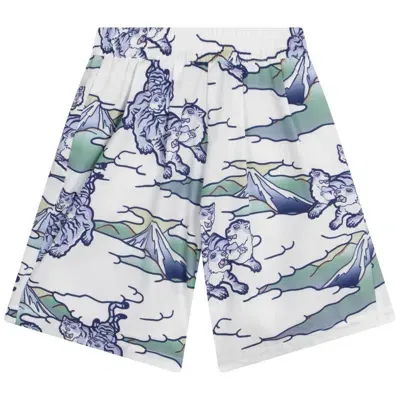 Kenzo Kids' Bermuda-shorts Aus Baumwolle In 791-pale Blue