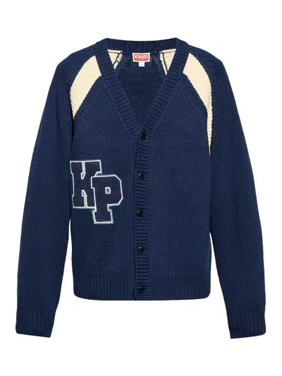 Kenzo Rws Cardigan In Blue