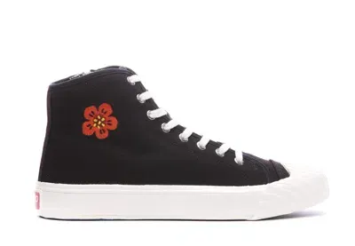 Kenzo School High Top Sneakers In Black