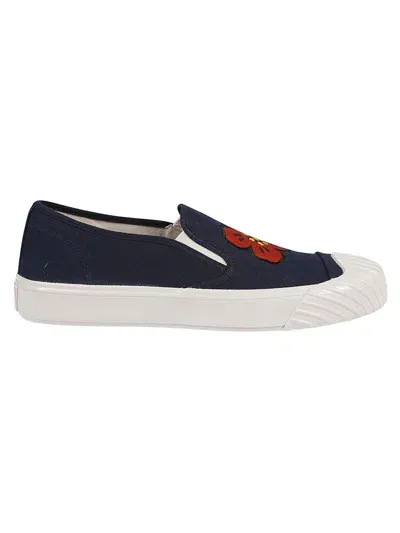 Kenzo School Slip-on Sneakers In Blue