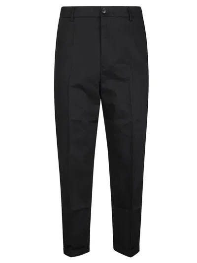 Kenzo Straight Leg Chinos In Black