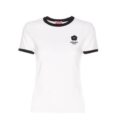 Kenzo Embroidered Boke 2.0 Logo T-shirt In White