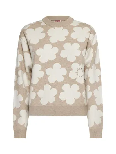 Kenzo Sweaters In Beige