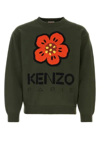 Kenzo Sweaters In Darkkhaki