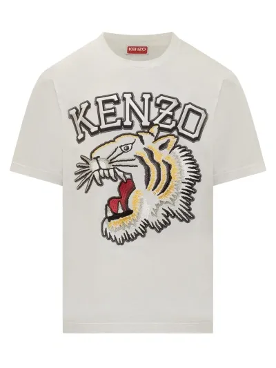 Kenzo Tiger Varsity T-shirt In White