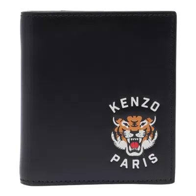 Kenzo Tiger Varsity Wallet In Black