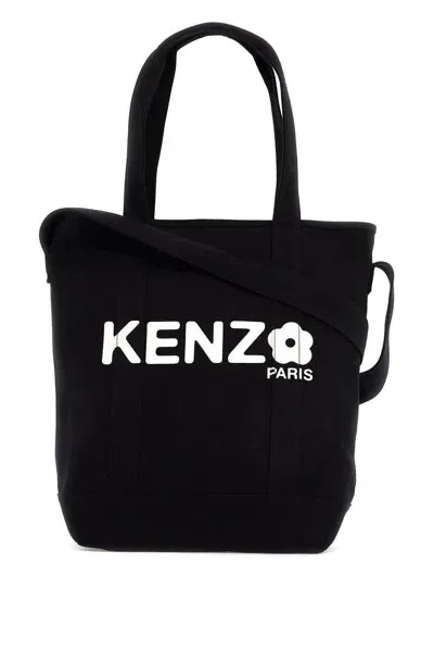 Kenzo Utility Logo-printed Tote Bag In Black