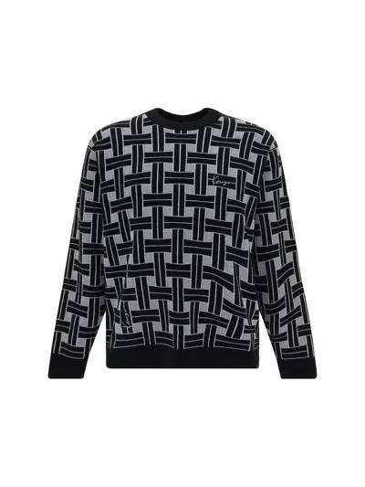 Kenzo Weave Jumper In Black