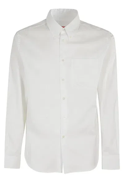 Kenzo Weave Slim Fit Shirt In White