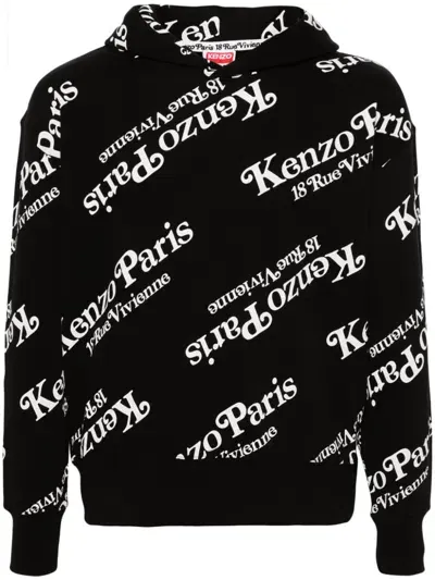 Kenzo X Verdy Printed "black" Hoodie