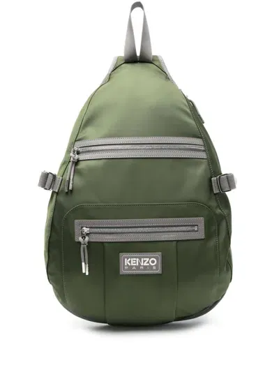 Kenzo Graphy Backpack In Dark Khaki