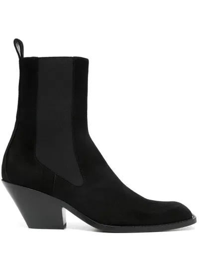 Khaite 65mm Austin Ankle Boots In Black