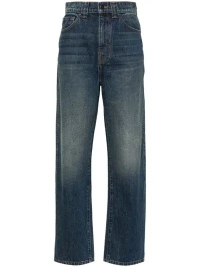 Khaite High-waisted Straight-leg Jeans In Stinson