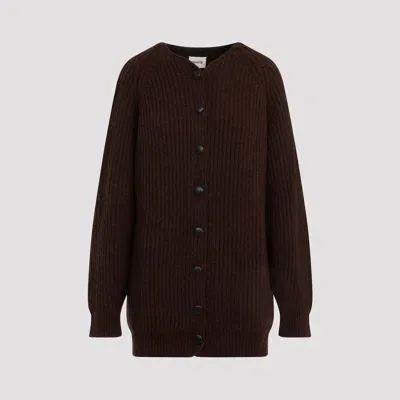 Khaite Jina Cardigan In Brown