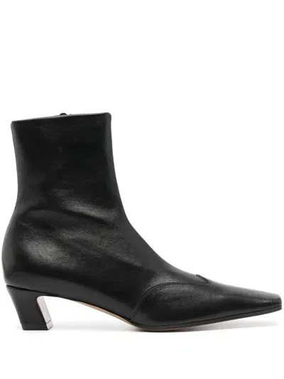 Khaite Nevada Ankle Stretch Boot 40 In Schwarz