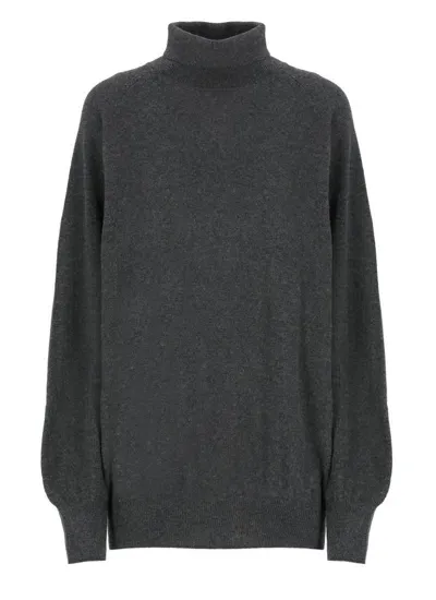 Khaite Percy Turtleneck Jumper In Grey